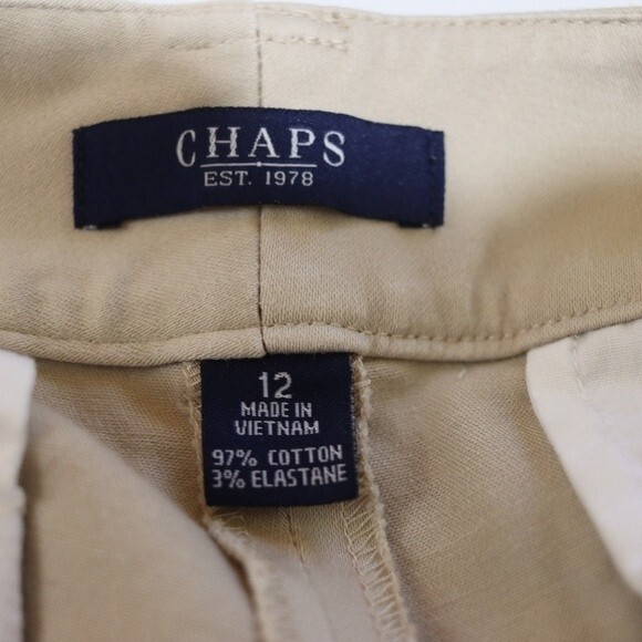 Chaps Khaki Capri Pants 12 - Picture 10 of 12